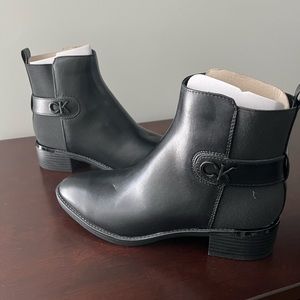 Calvin Klein Black Ankle Boots for Women